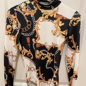 Turtle neck body suit